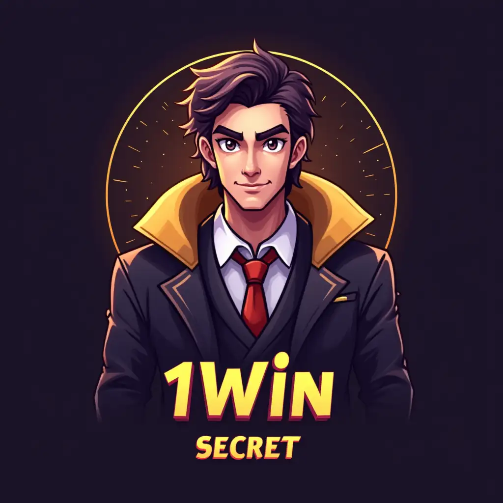 Create an avatar for a Telegram bot related to casino and mines in an up-to-date design with the name of the bot 1Win Secret. Write the name: 1win secret bot