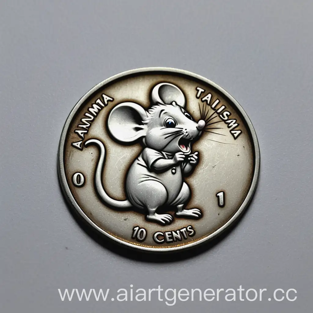 Funny-Mouse-Coin-Talisman-with-10-Cents-Design