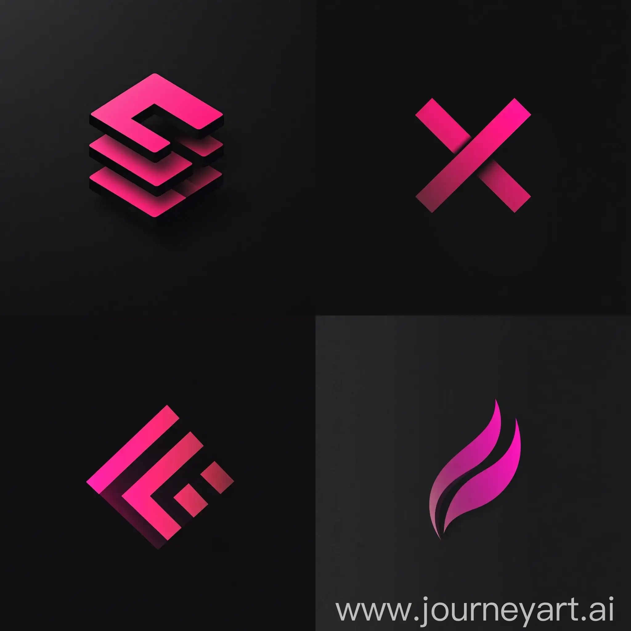 Minimalistic-HighEnd-Clothing-Product-Software-Logo-in-Black-or-Fuchsia