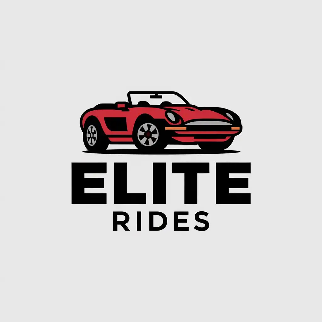 LOGO Design for Elite Rides Vector Car Symbol for Automotive Industry