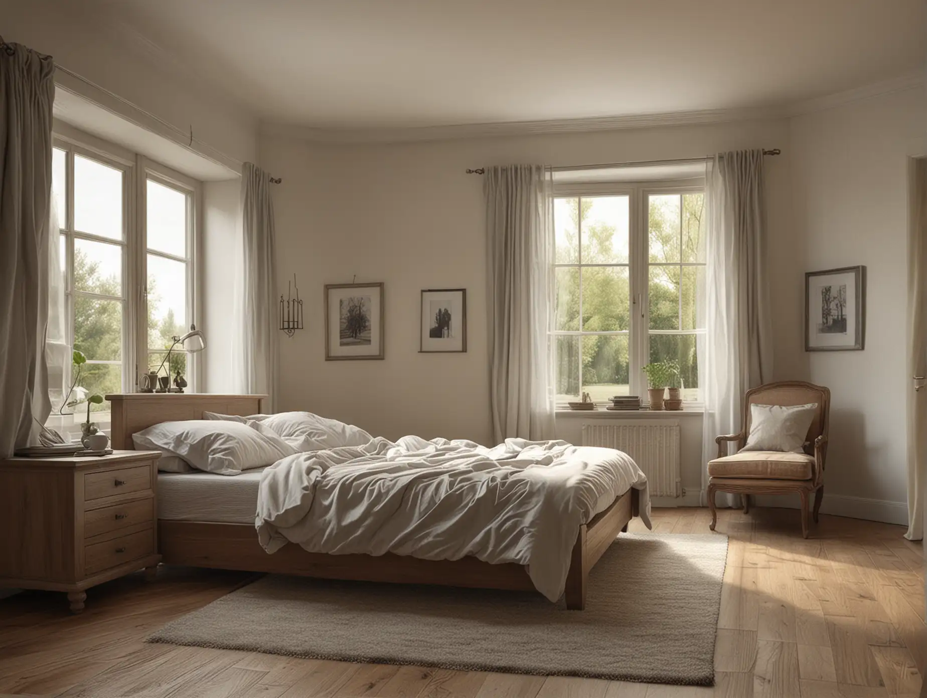 Cozy-Realistic-Bedroom-with-Window-and-Bed-in-High-Definition