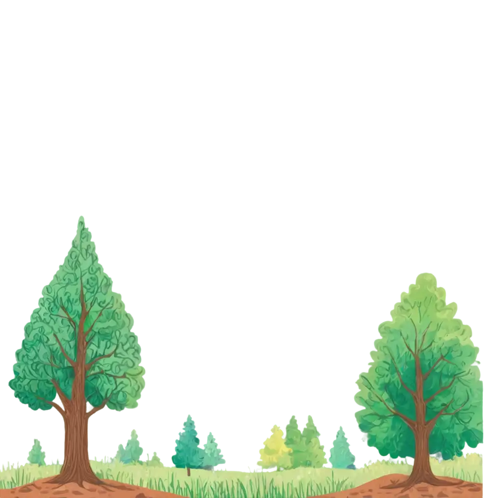 Enhance-Your-Online-Presence-with-a-Stunning-PNG-Doodle-Pic-Featuring-a-Village-and-Forest-Background