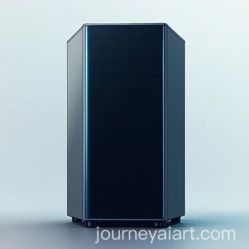 ComicStyle-Black-and-Grey-Tower-Server-with-Smooth-Blue-Transition