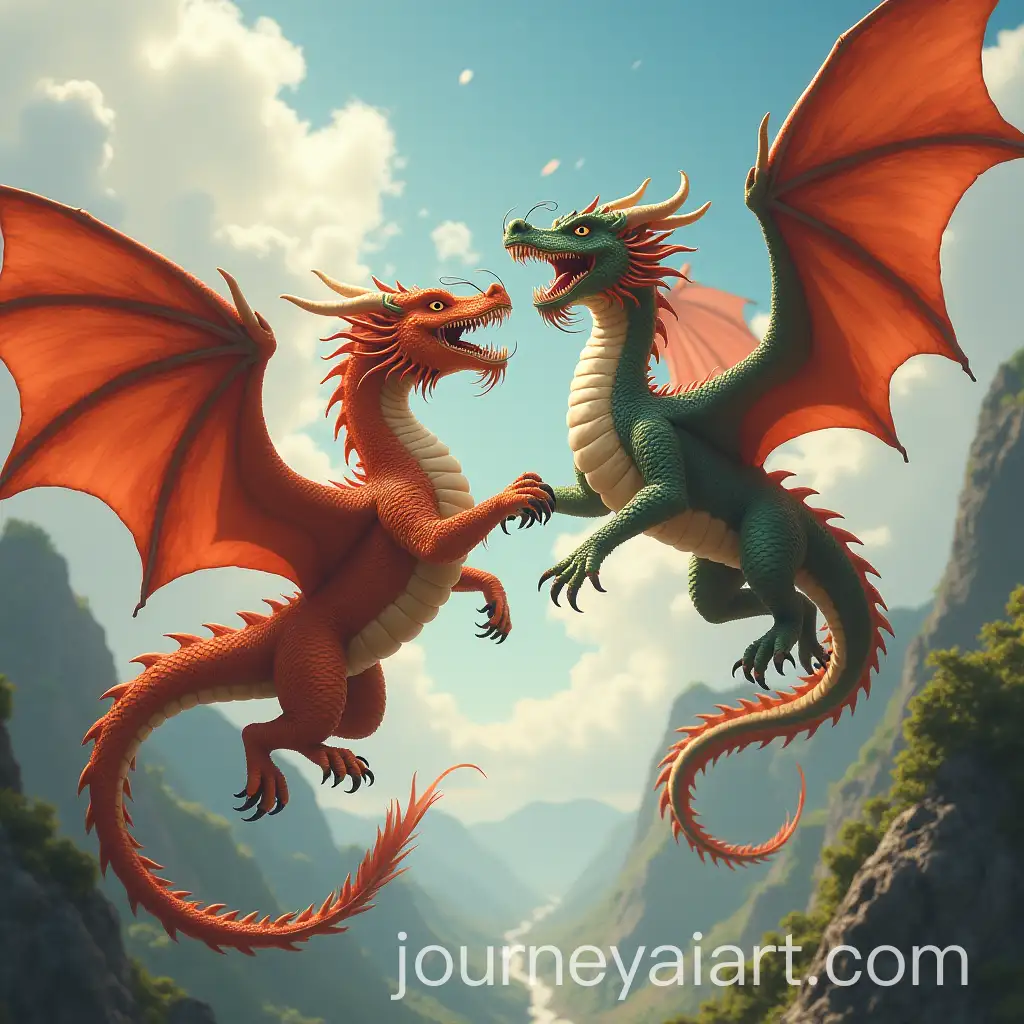 Epic-Battle-of-Dragons-in-Midair