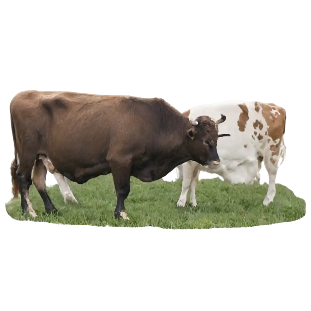 Cow-Eating-PNG-Image-for-Versatile-Digital-Use