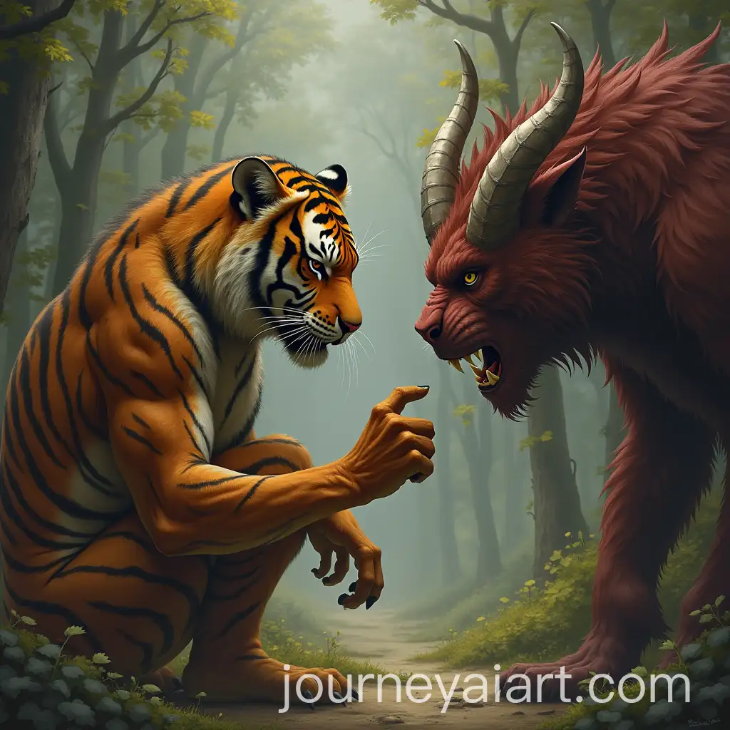 Tiger-Man-Corrupted-by-a-Furry-Demon-Transformation