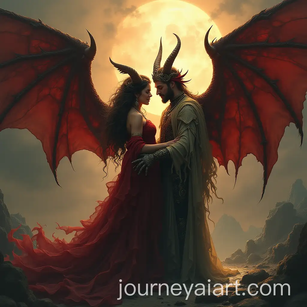 Demons-and-Angels-in-Abstract-Style-Artwork