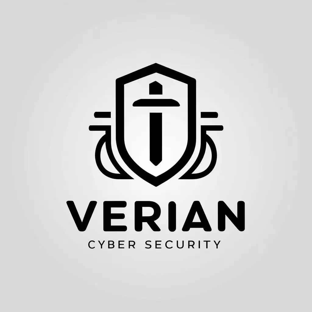 a vector logo design,with the text "Verian Cyber Security", main symbol:Spy,Minimalistic,be used in Internet industry,clear background