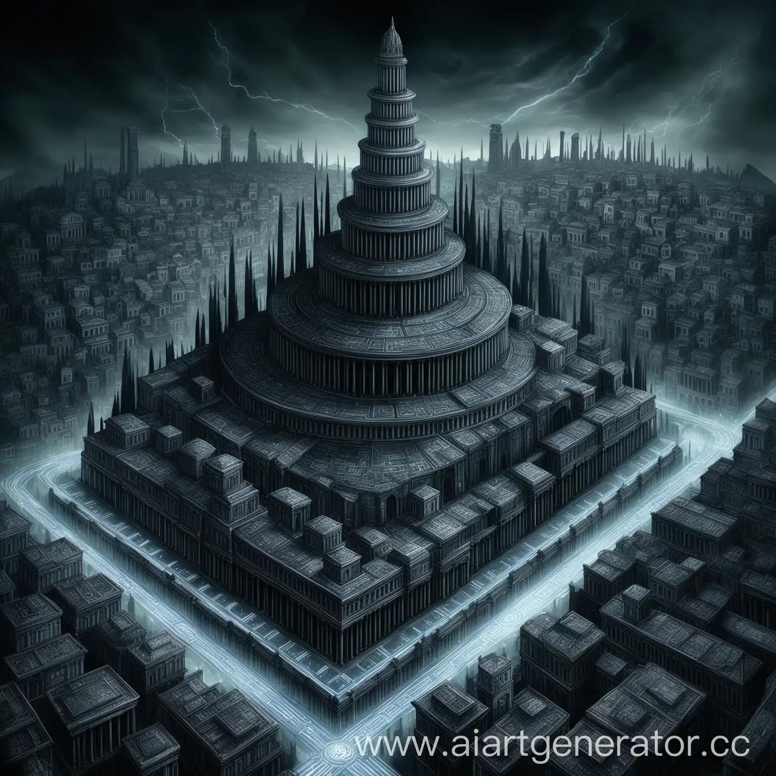 TechnoMagical-City-Fusion-of-Ancient-Greek-and-Gothic-Architecture