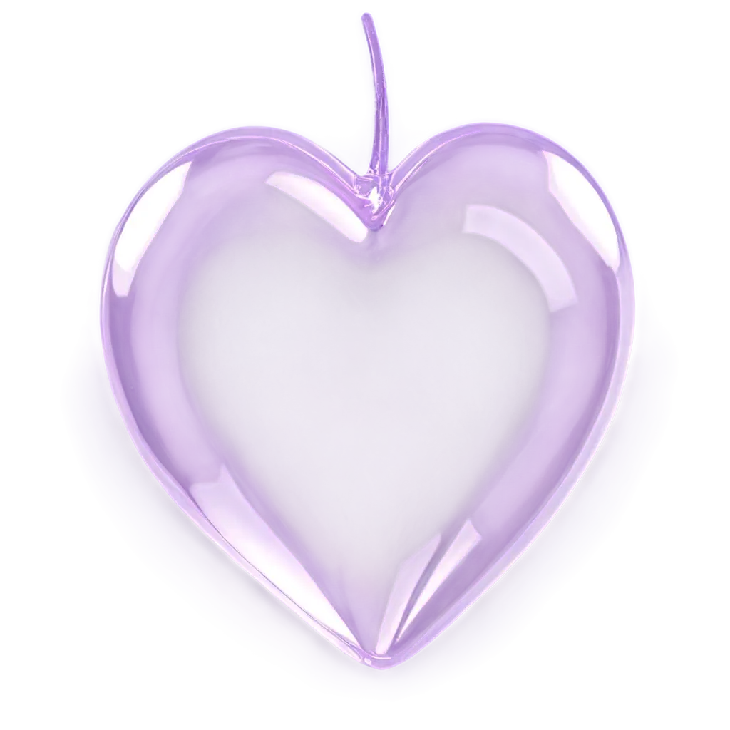 Transparent-Glass-Heart-PNG-3D-Slightly-Purple-Glass-for-HighQuality-Imagery