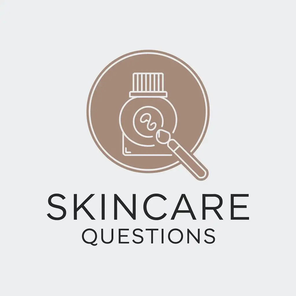 LOGO-Design-for-Skincare-Questions-Search-Icon-Products-with-Spa-Vibe