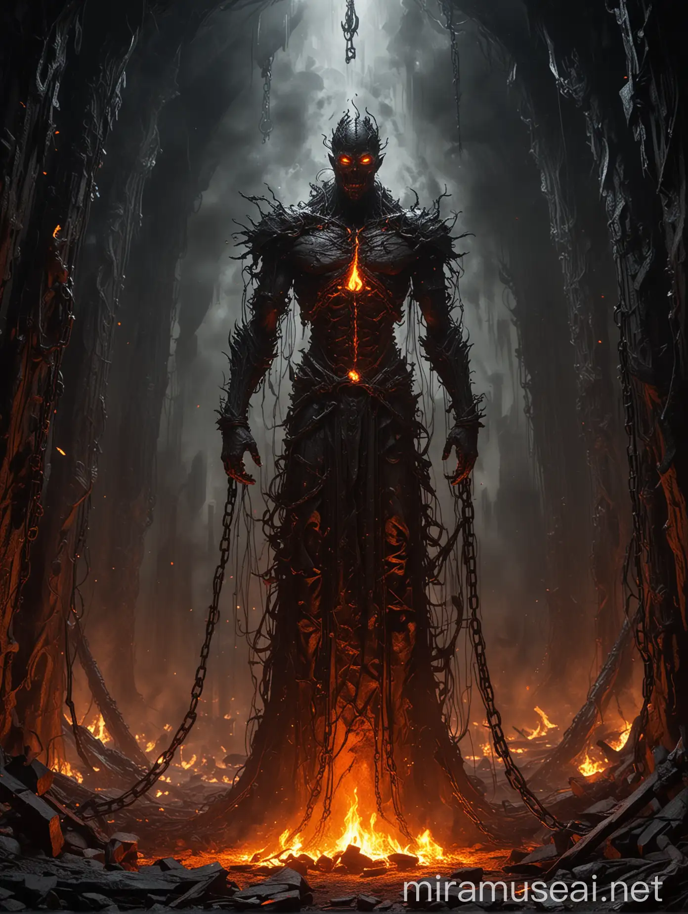 Eternal Flame Forge Souls Transformed by Fiery Golems