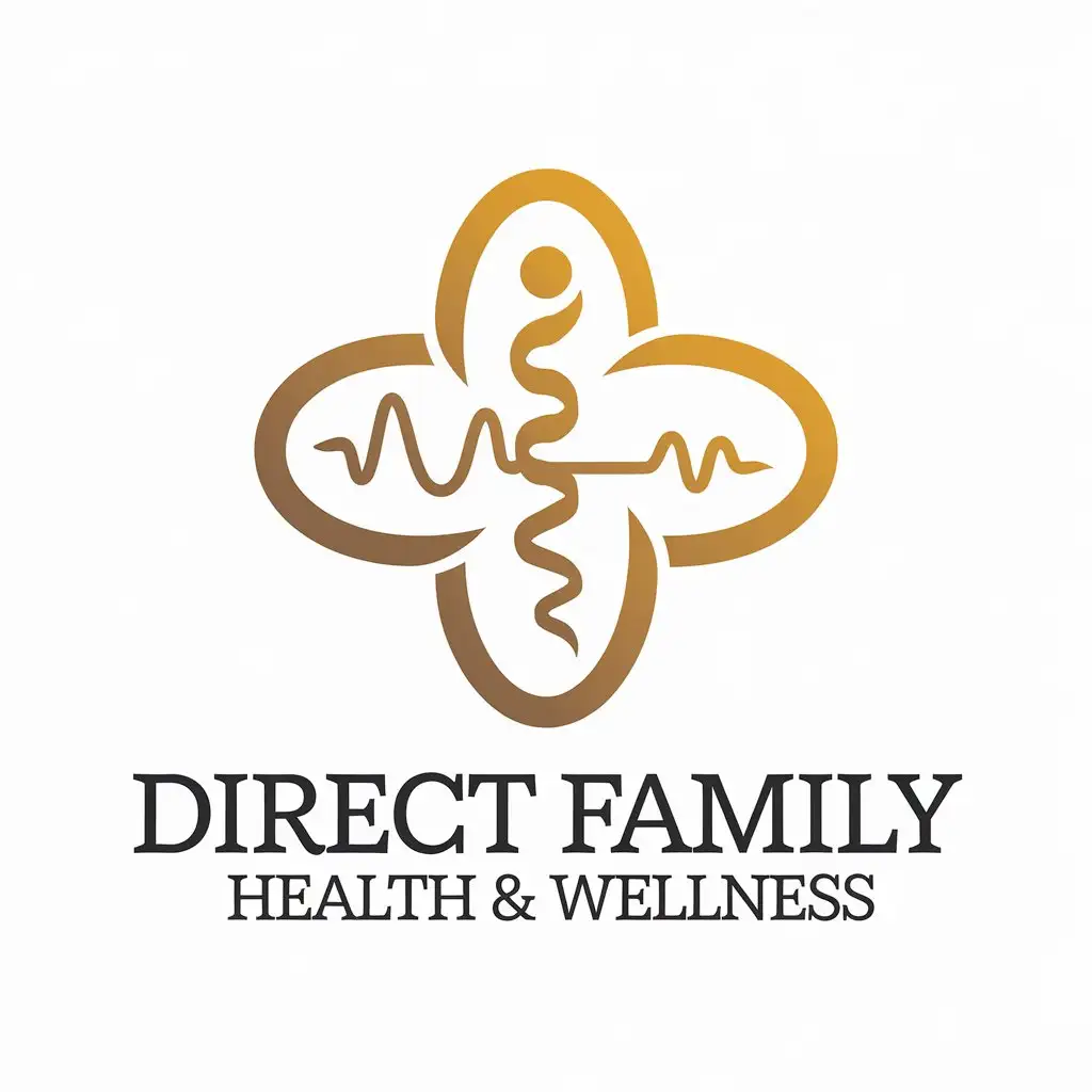 LOGO Design for Direct Family Health Wellness Personalized Family Health Strength Theme for Beauty Spa Industry