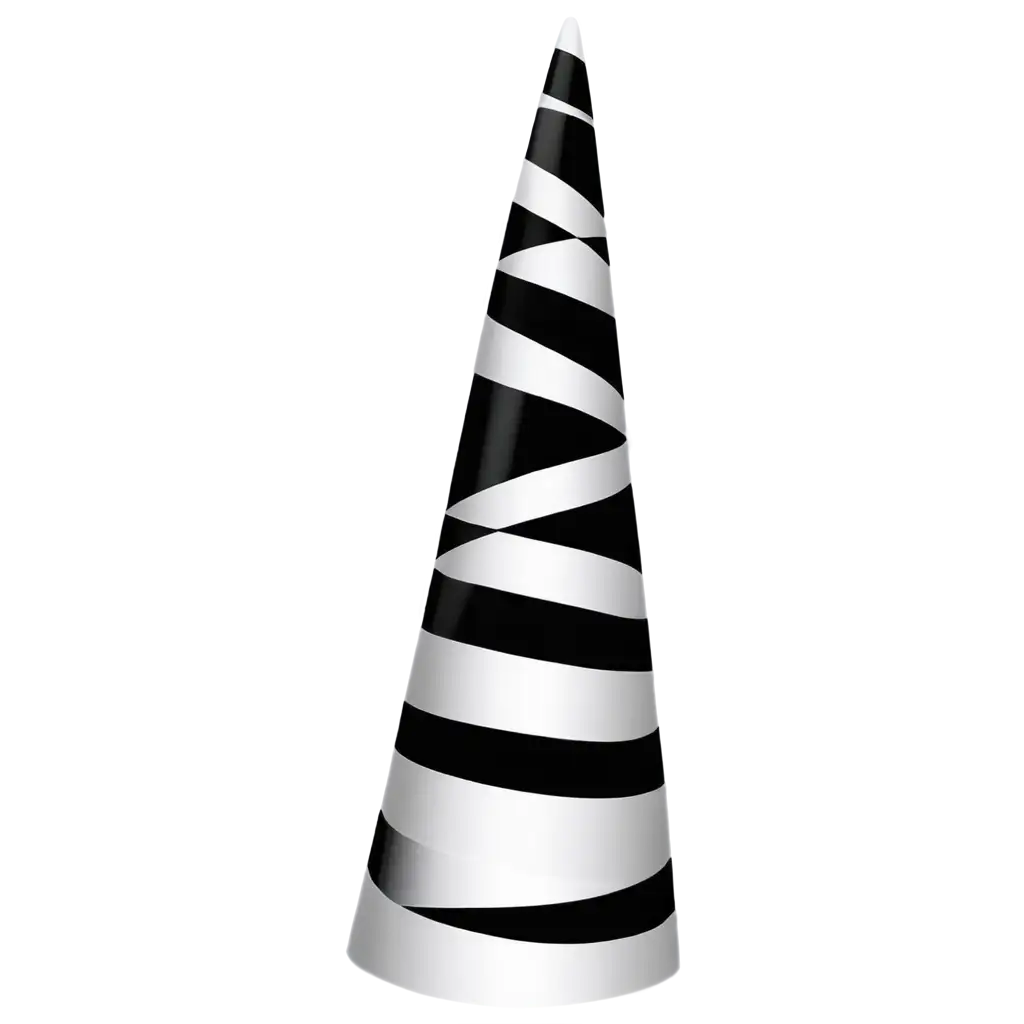 White-and-Black-Striped-Birthday-Hat-PNG-Image-for-Celebrations-and-Creative-Projects