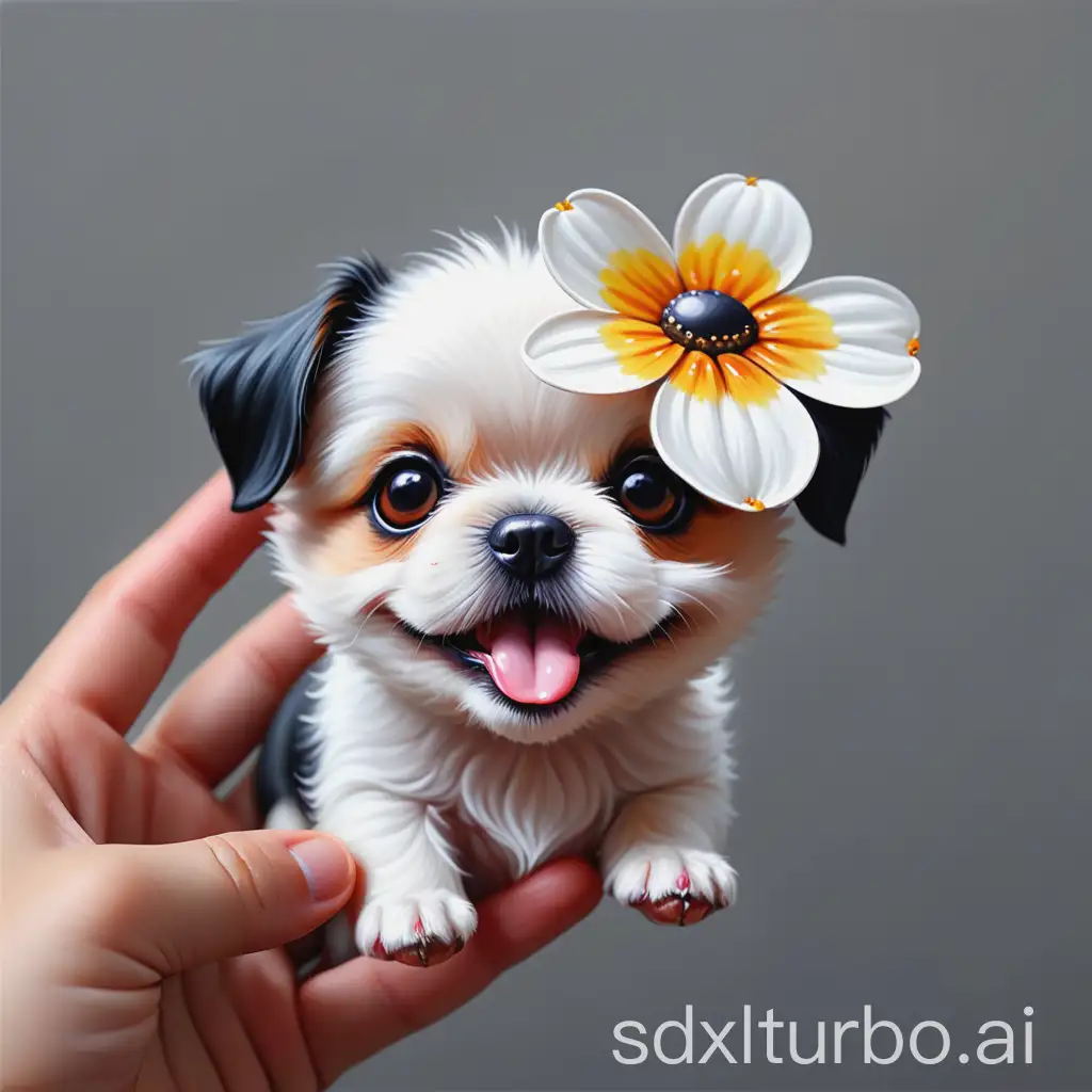 Realistic-Portrait-of-a-Happy-DogFaced-Flower