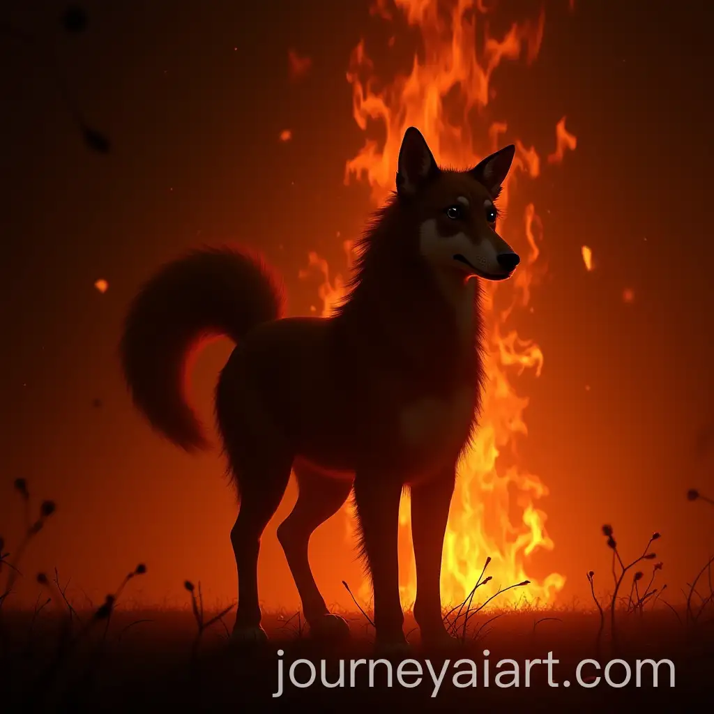 AI-Image-Prompt-ExpansionAnime-Figure-with-Intense-Shadows-in-Fiery-Ambiance