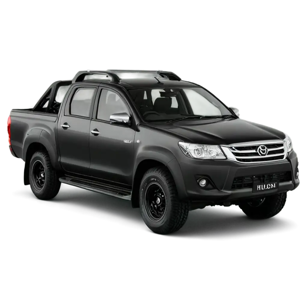 a black hilux