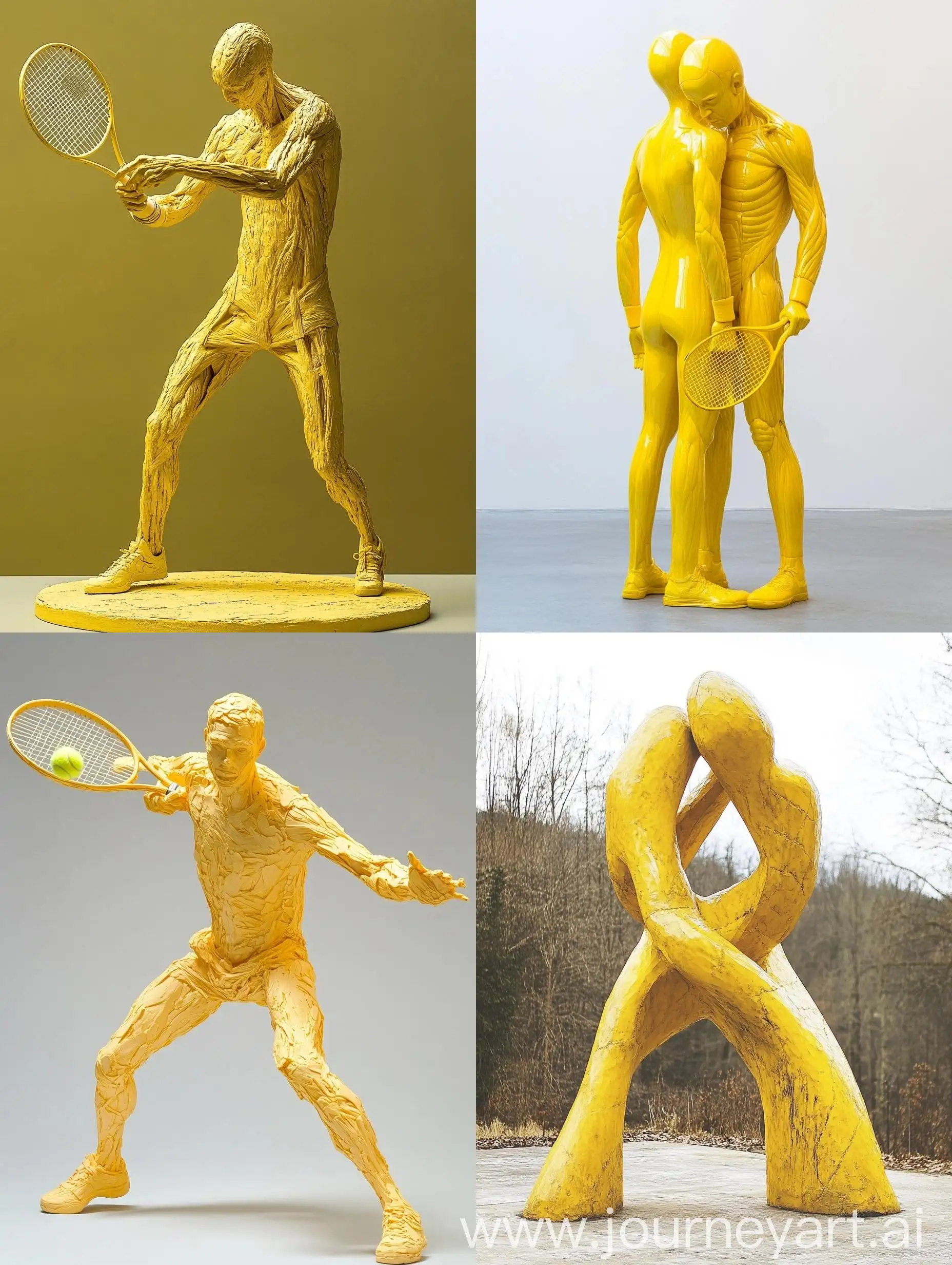 Interactive-Abstract-Sculpture-Human-Body-and-Tennis-Unity