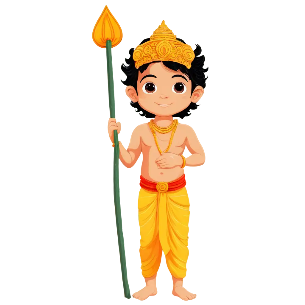 Cute-Boy-Kid-Mahabali-Onam-PNG-Illustration-Festive-Art-for-Digital-Creatives