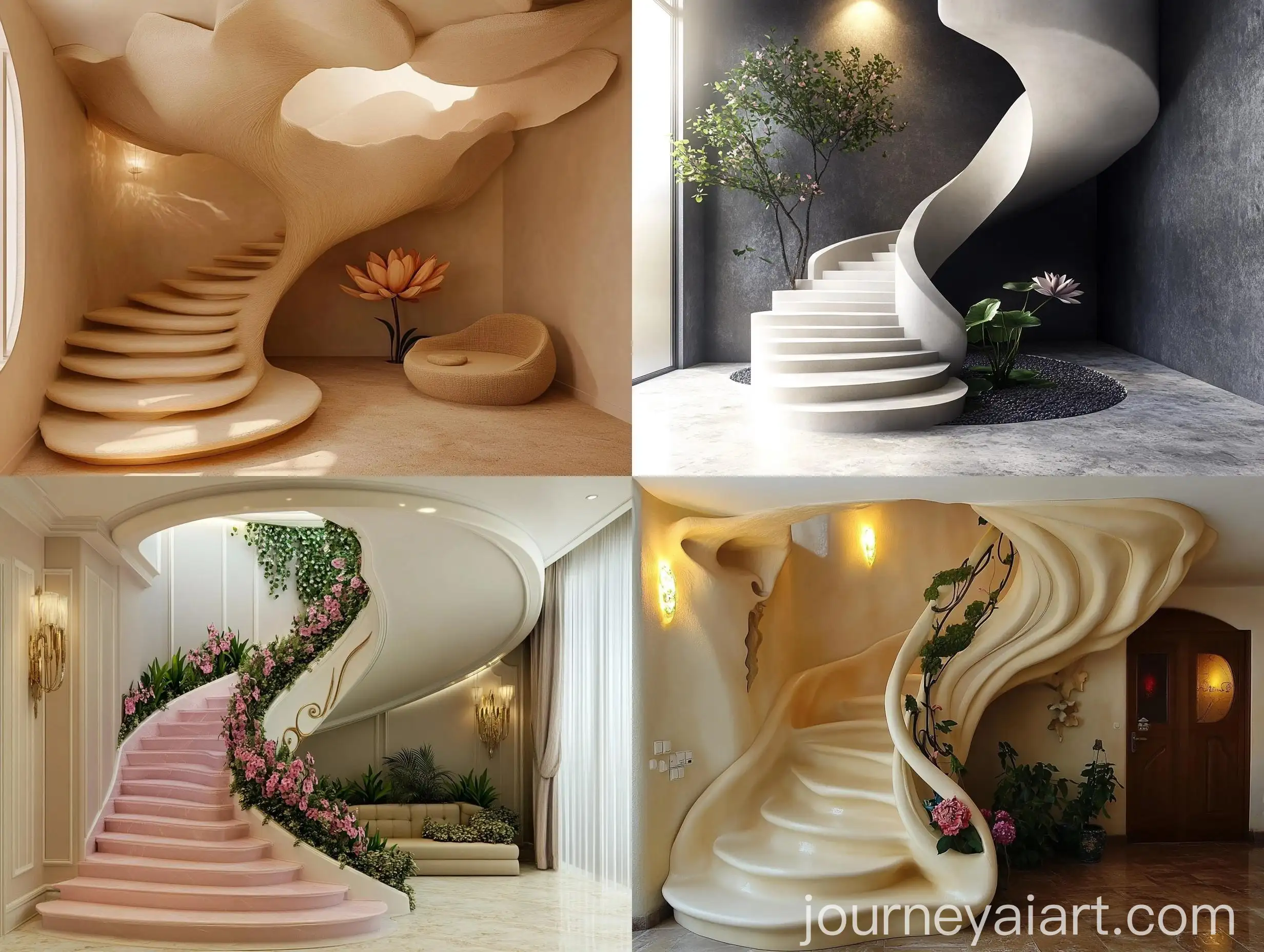 FlowerInspired-Staircase-Design-with-Relaxation-Zone