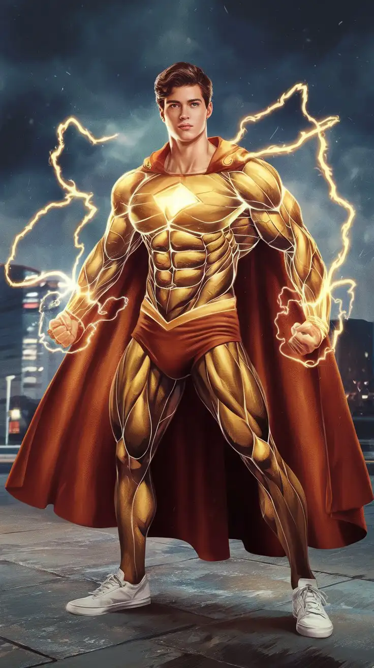 Teenage-Superhero-with-Luminous-Golden-Power-in-Heroic-Transformation