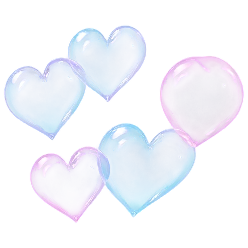 Translucent-Diamond-Hearts-and-Bubble-Particle-Cluster-PNG-Image-Shiny-and-Captivating