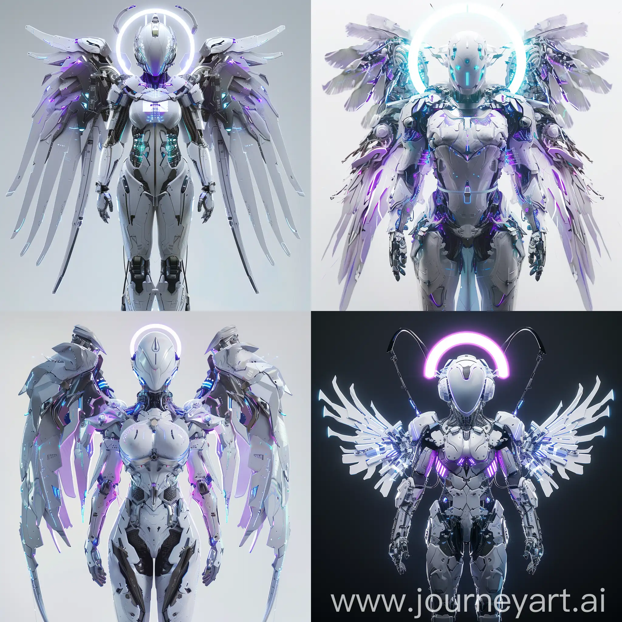 Cybernetic-Angel-with-Six-Mechanical-Wings-and-Halo