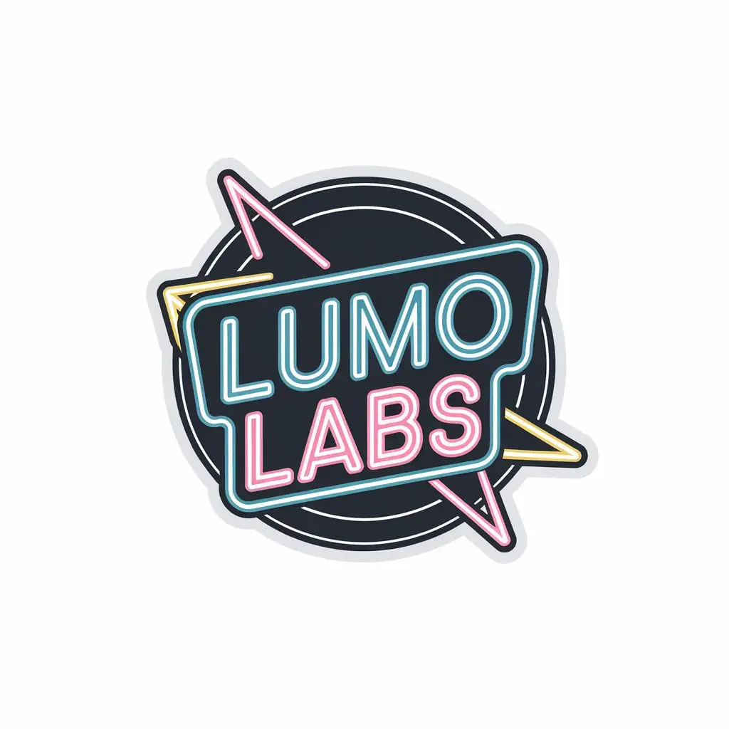 LOGO Design for Lumo Labs Neon Sign with Clear Background and Modern Style