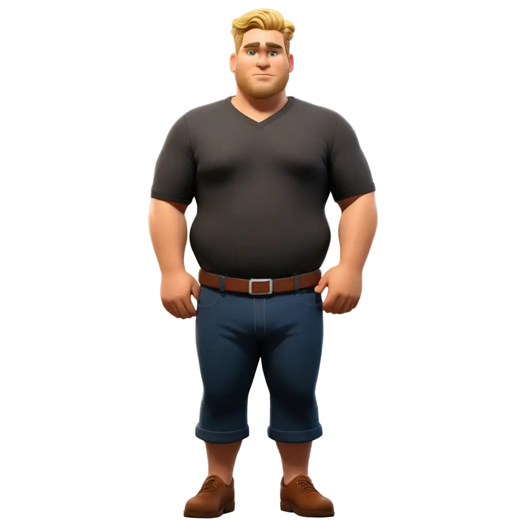 Create-PNG-Cartoon-91-kg-171-Height-Blonde-Medium-Fat-Man