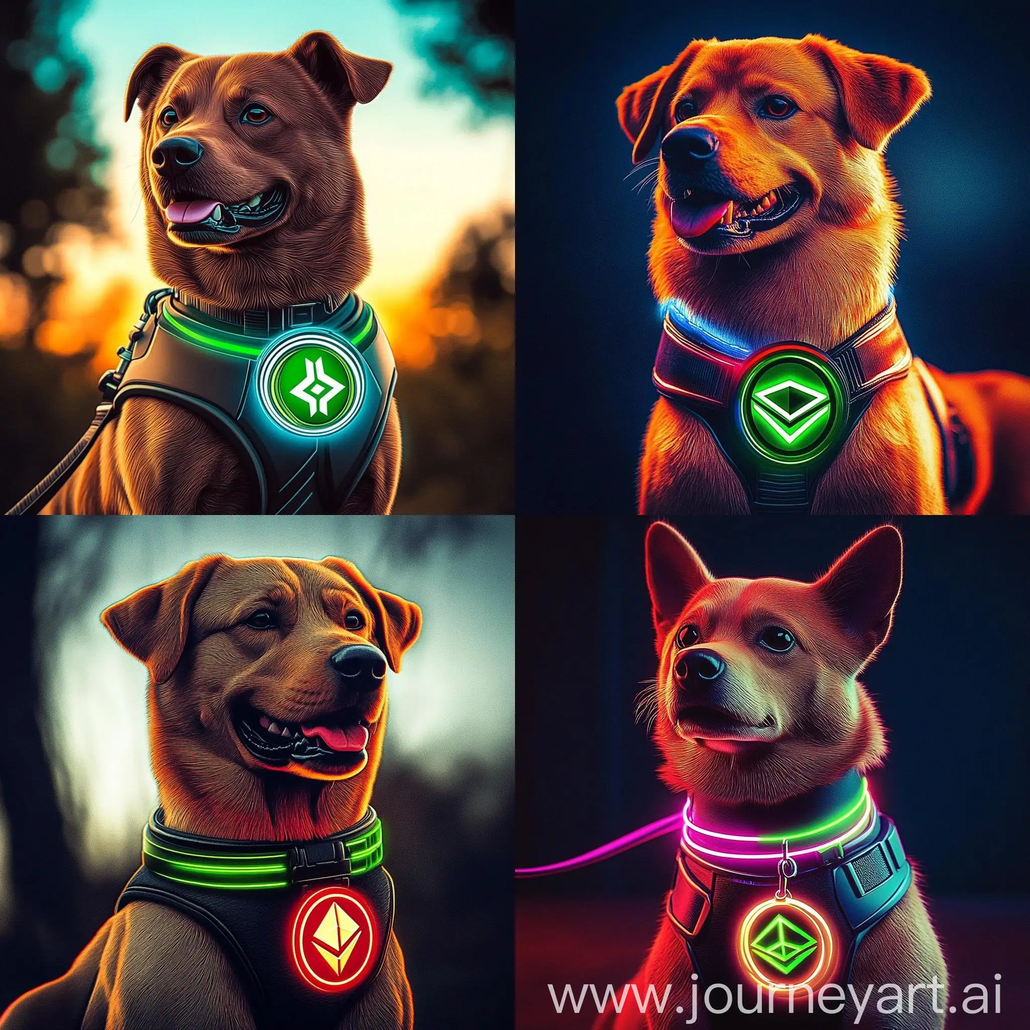 Dog-with-TRON-Cryptocurrency-Logo-on-Collar