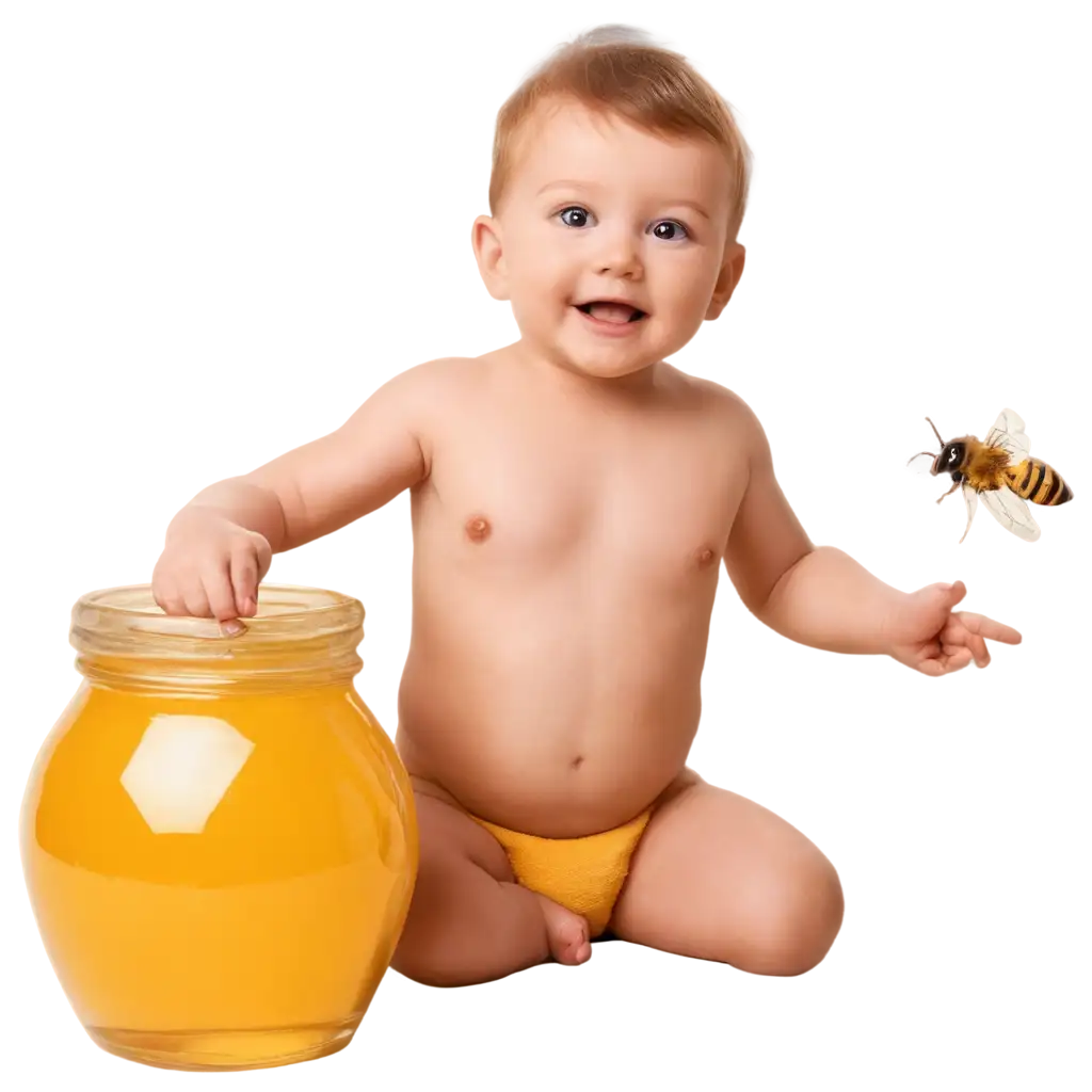 Baby-in-Honey-Jar-PNG-Image-Adorable-and-Sweet-Digital-Artwork-for-Various-Creative-Uses