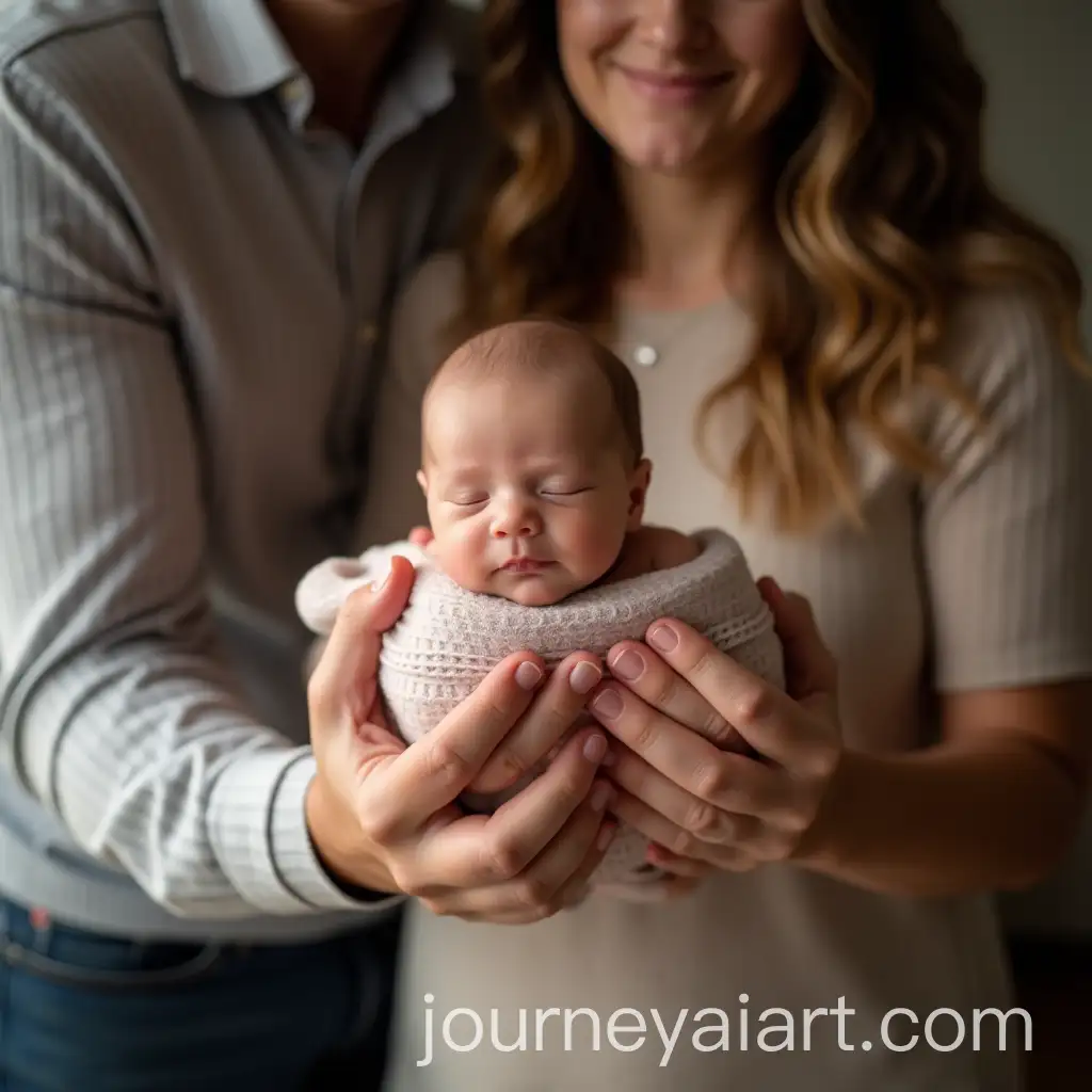 Newborn-Baby-Held-by-Loving-Parents-in-Their-Hands