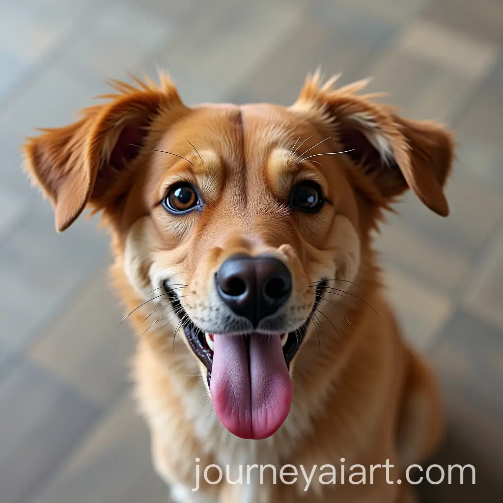 Playful-Dog-with-Ball-in-Sunlit-Meadow