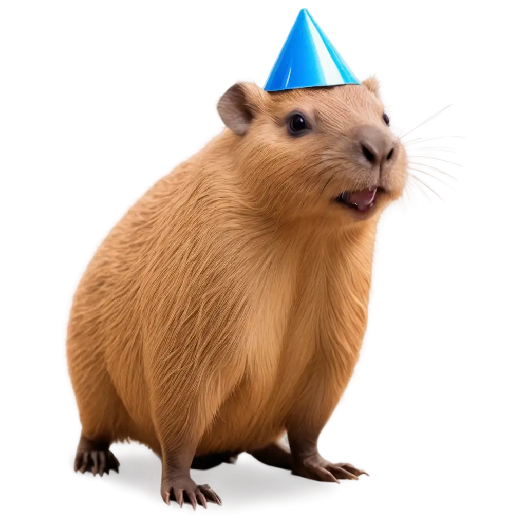 Adorable-Baby-Capybara-Birthday-PNG-Image-Celebrate-with-Cuteness