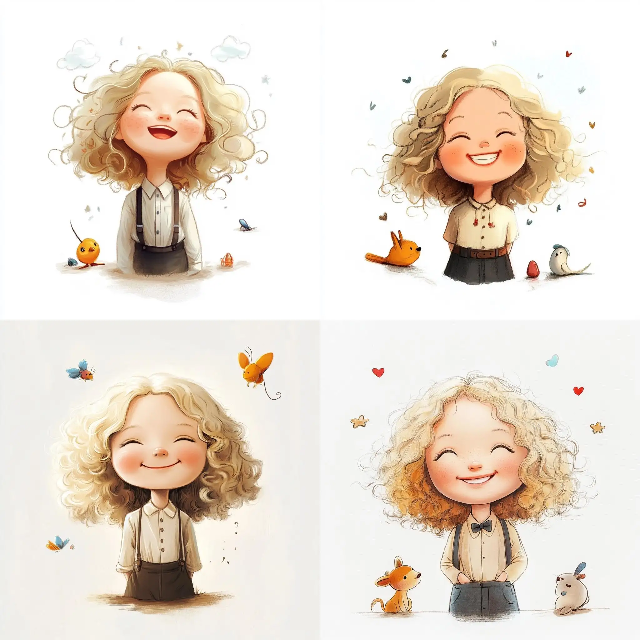 Happy-Boy-Smiling-in-White-Background-Childrens-Book-Illustration