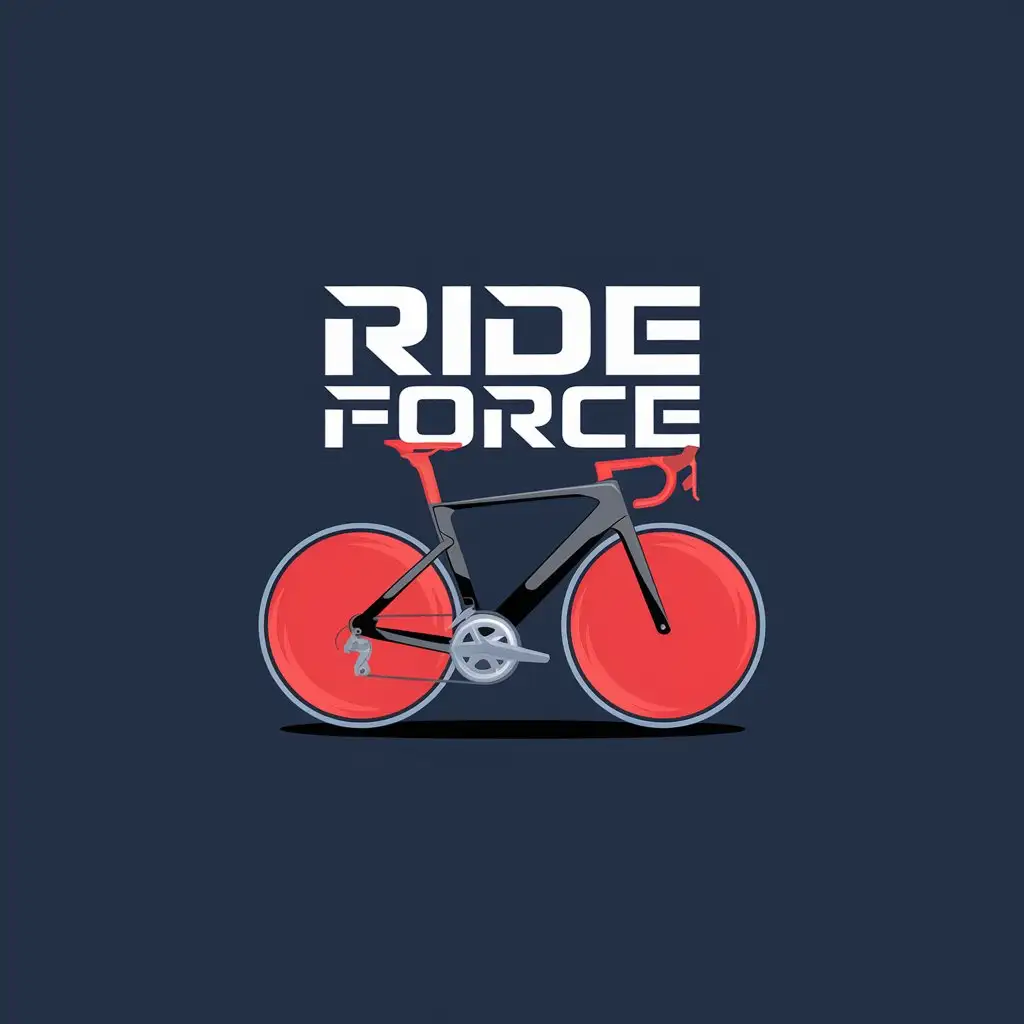 Logo Design For RideForce Bold and Energetic Fitness Class Emblem