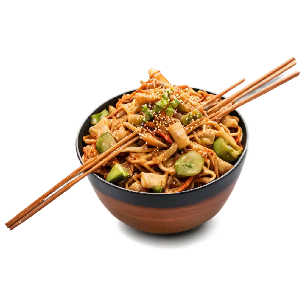 Paneer-Chow-Mein-Noodles-Top-View-PNG-Image-for-Food-Photography-and-Design