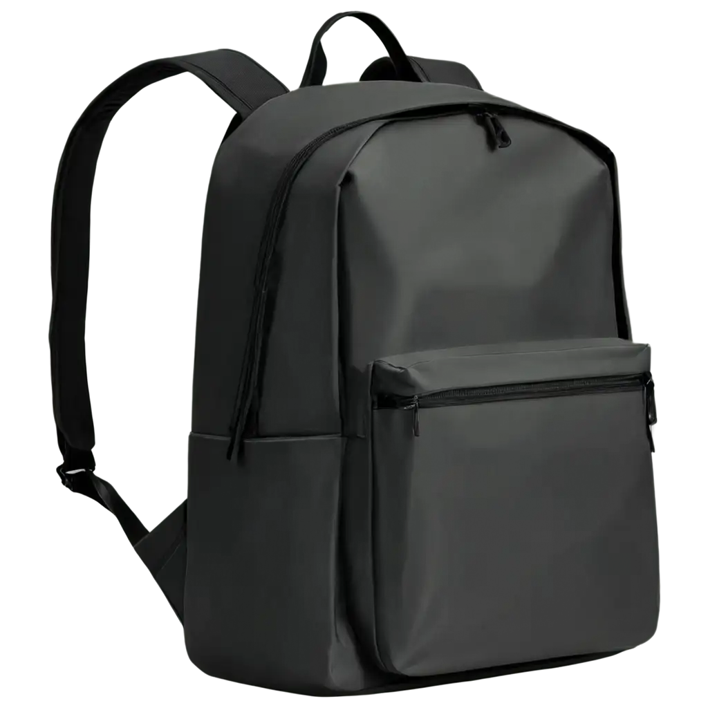 Stylish-Black-Backpack-PNG-Made-from-Recycled-Plastic-for-EcoFriendly-Fashion