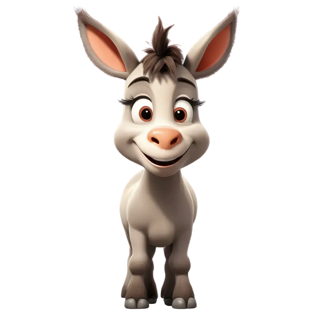 Cartoon-Donkey-PNG-Image-Playful-and-Endearing-Character-Design