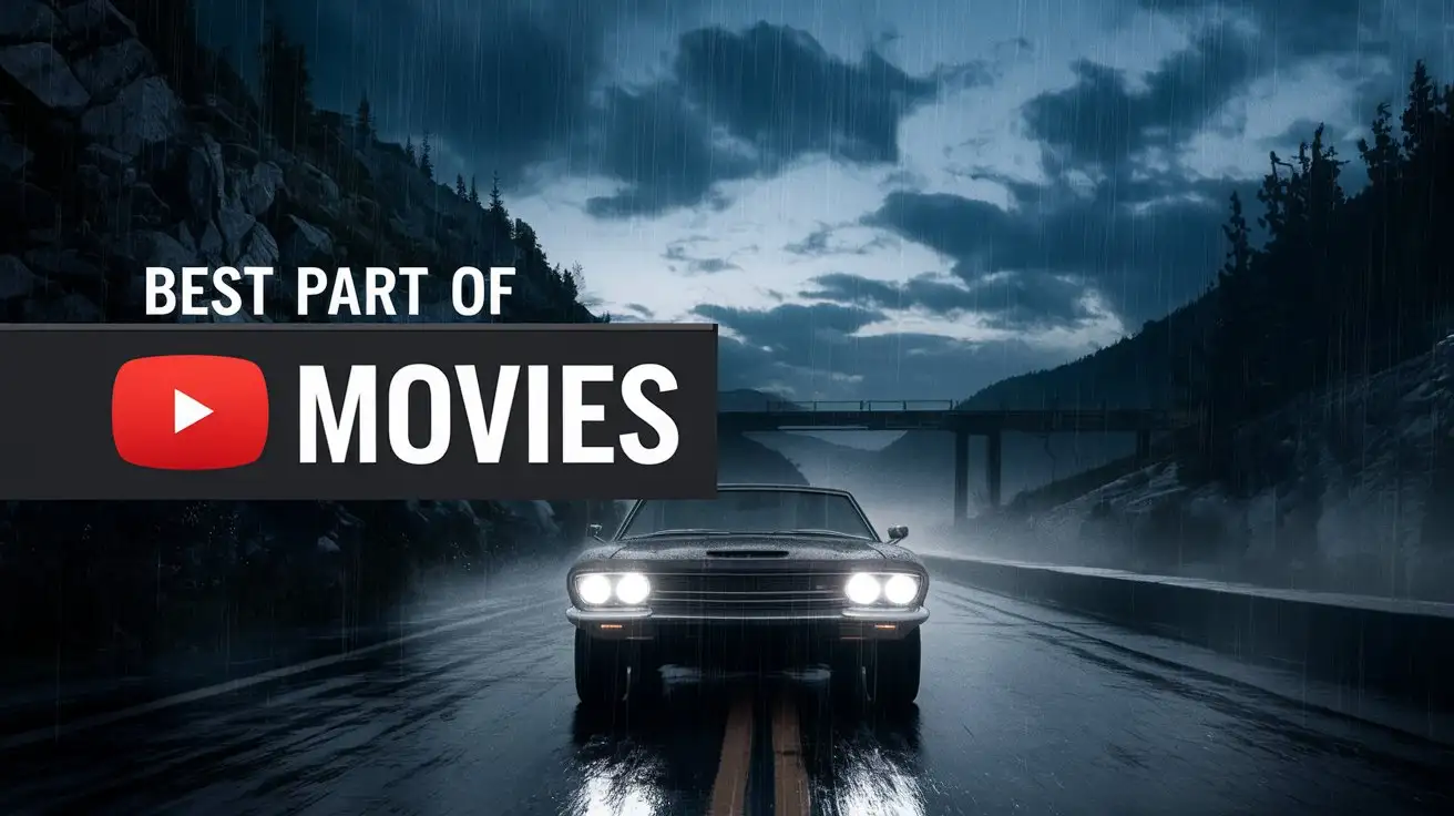a YouTube banner for channel about best part of movies