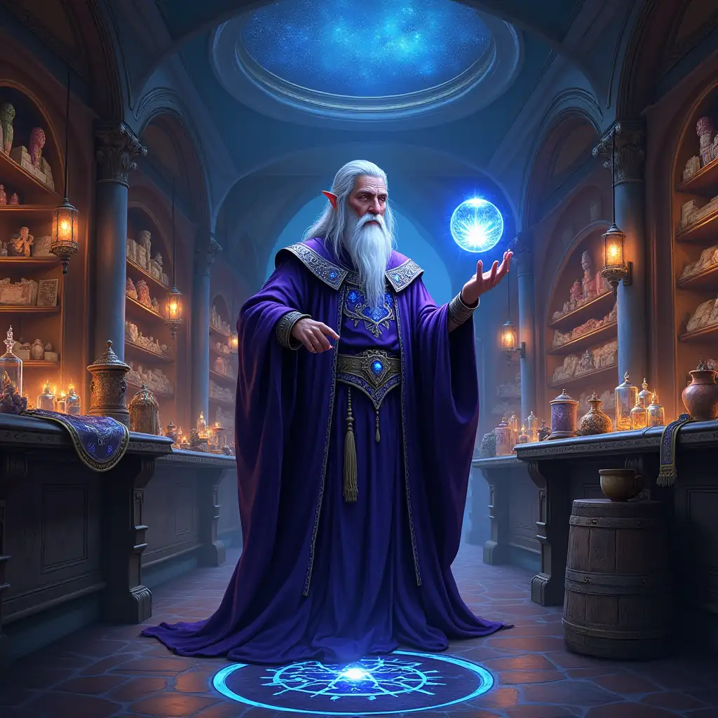 High-Elf-Wizard-in-Luxurious-Magical-Shop-with-Sapphire-Orb