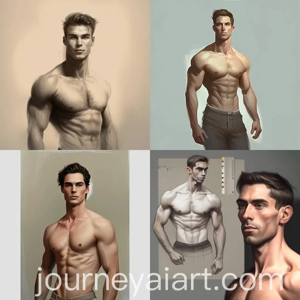 Realistic-Brunette-Man-Standing-Tall