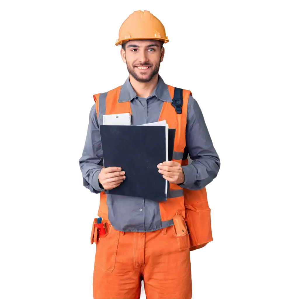 Civil-Engineer-with-A4-Notepad-PNG-Image-Enhancing-Creativity-and-Clarity