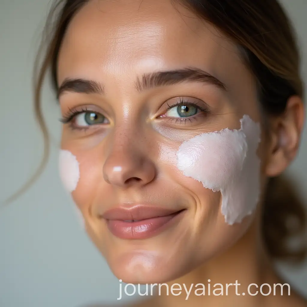 Woman-Applying-Vikar-Whitening-Cream-to-Treat-Epidermal-Melasma-with-Before-and-After-Results