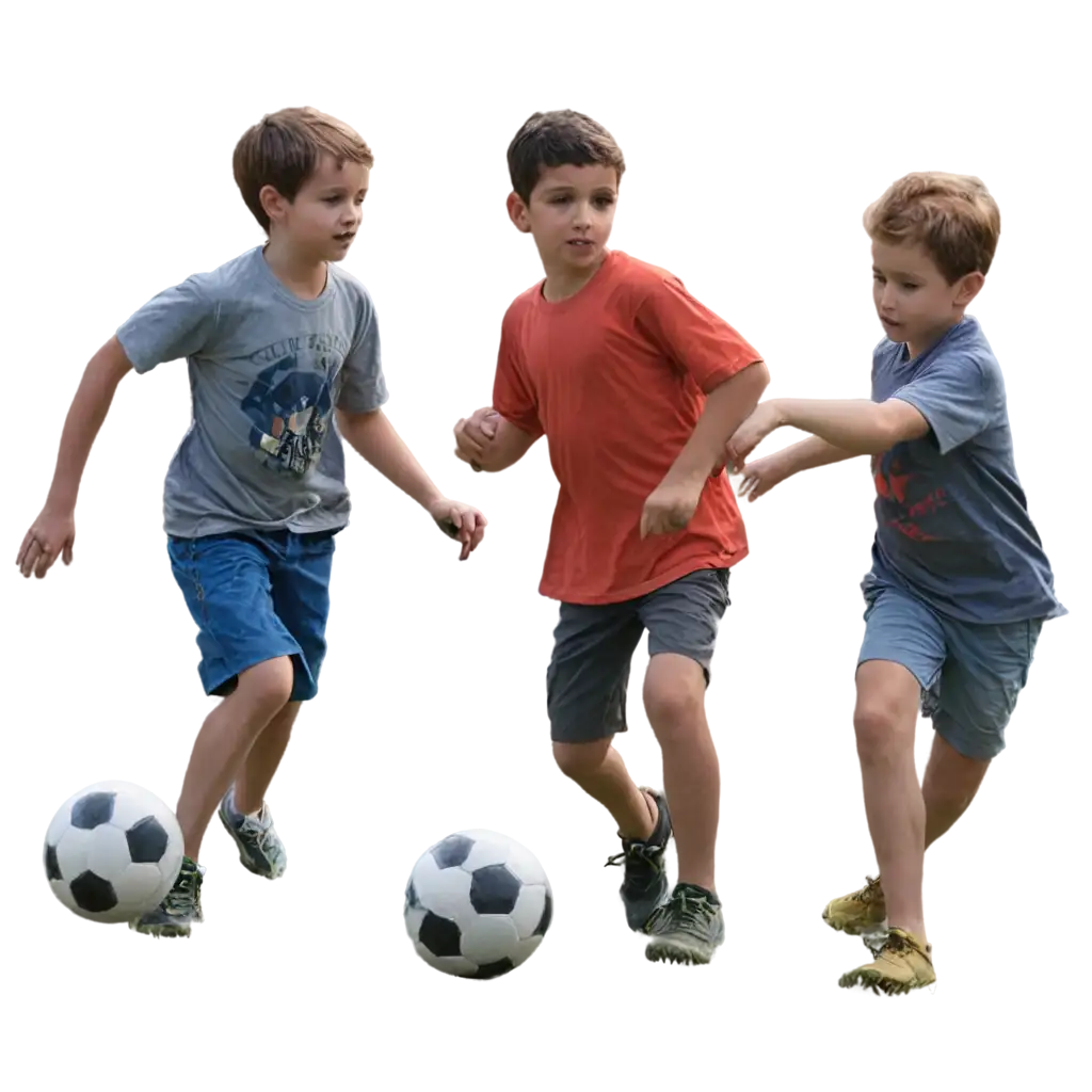 Children-Playing-Football-PNG-Image-Perfect-for-Clear-HighQuality-Graphics