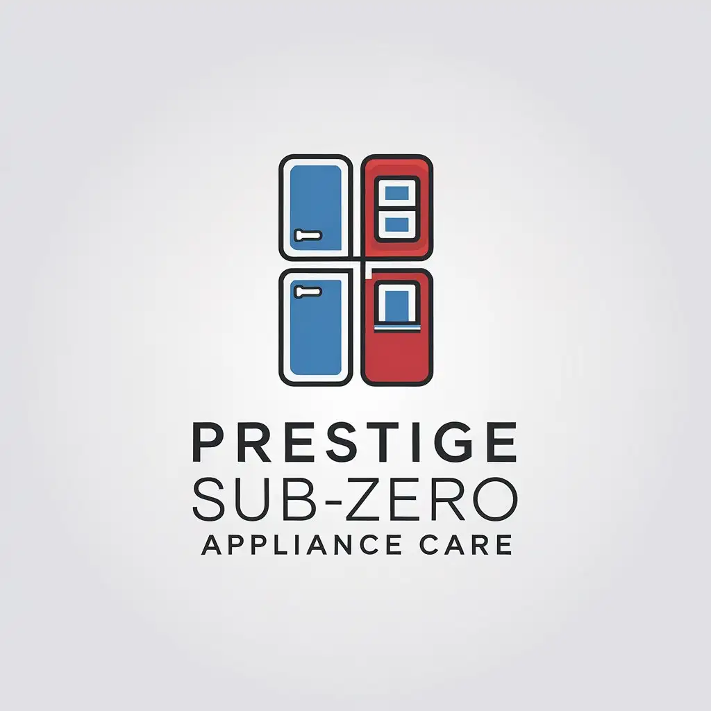 LOGO Design for Prestige SubZero Appliance Care Minimalistic Vector Design with Clear Background