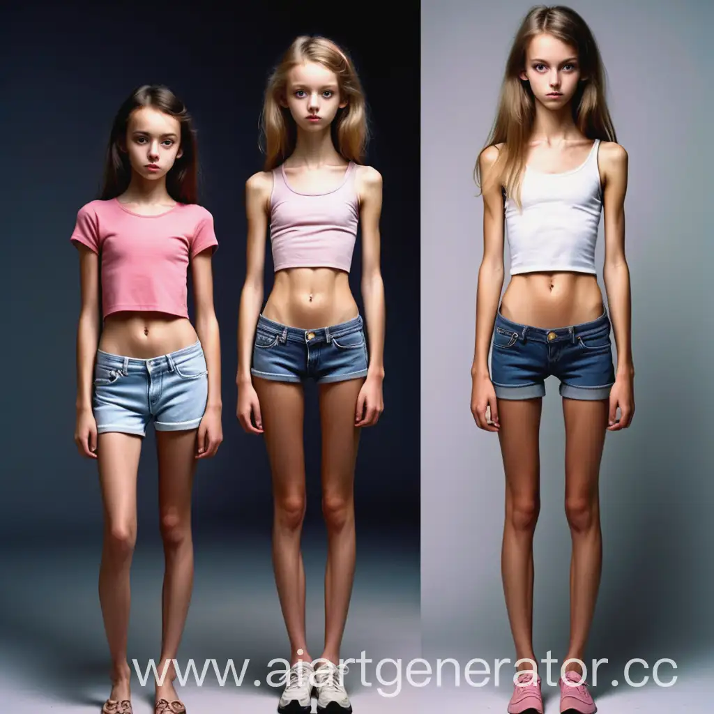 Portrait-of-Young-Skinny-Girls-in-Natural-Setting