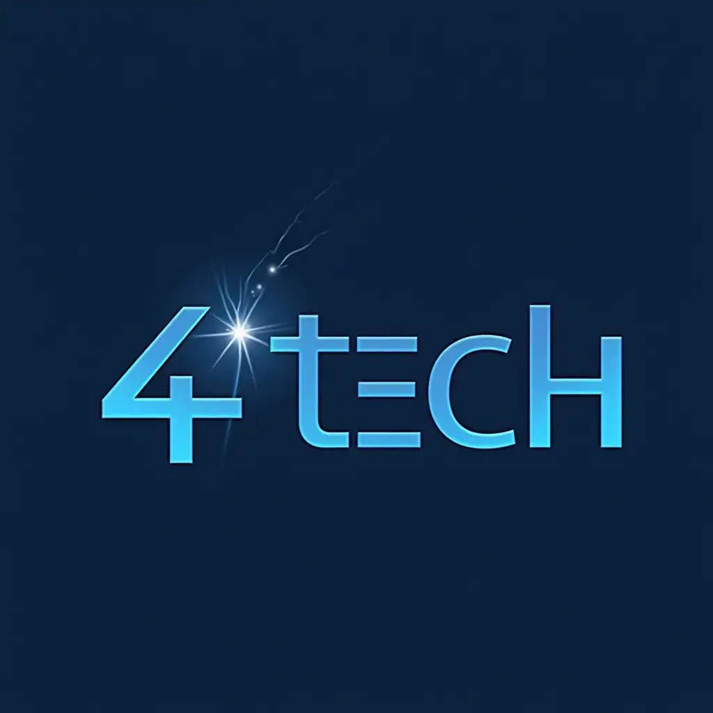 4 Tech Dienstleistungen GmbH create logo for this company working with IT services and fiber optic installations