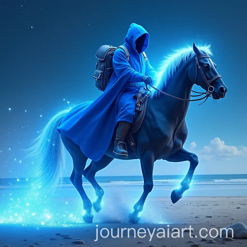 Shytoshi-Kusama-Riding-Through-Futuristic-Beach-Landscape-with-Blockchain-Energy