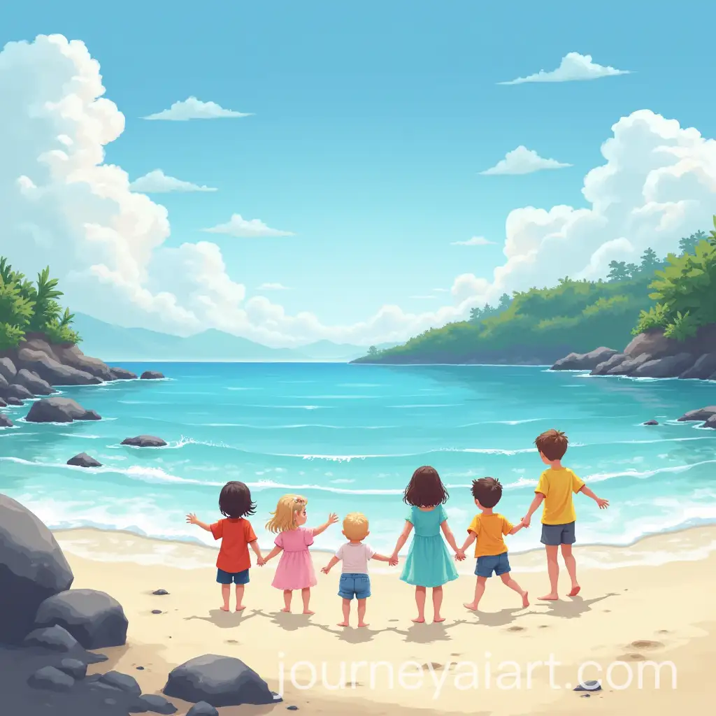 Children-Playing-on-a-Beautiful-Shore